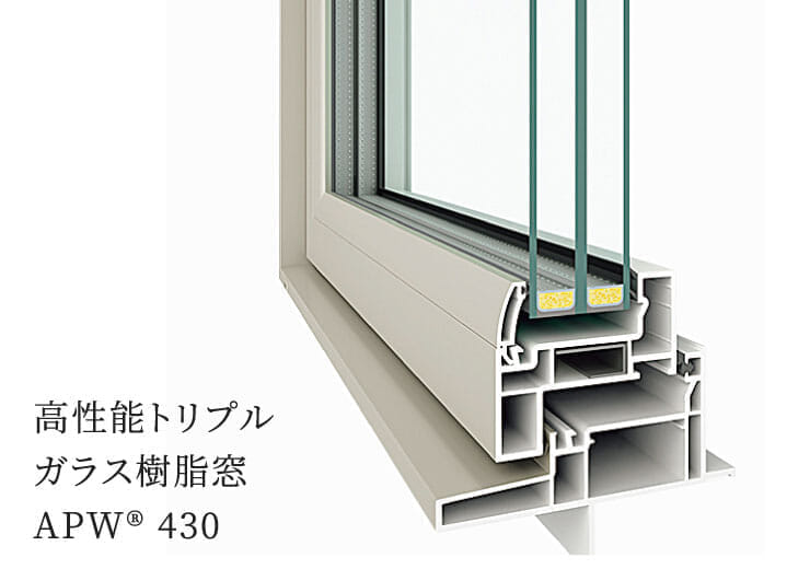 断熱性能と結露対策に優れたトリプルガラスの窓